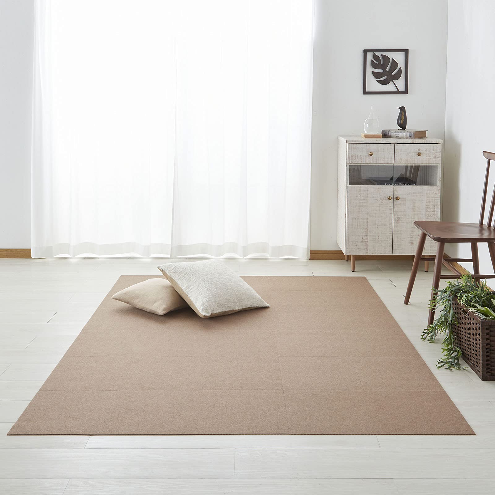 

in Water Sanko Tile 30 x 30 20 Flat Joint Mat [Made Japan, Repellent, Deodorizing, Washable] Non-slip Carpet, cm, Brown, Pieces, Type, Adsorption, коричневий