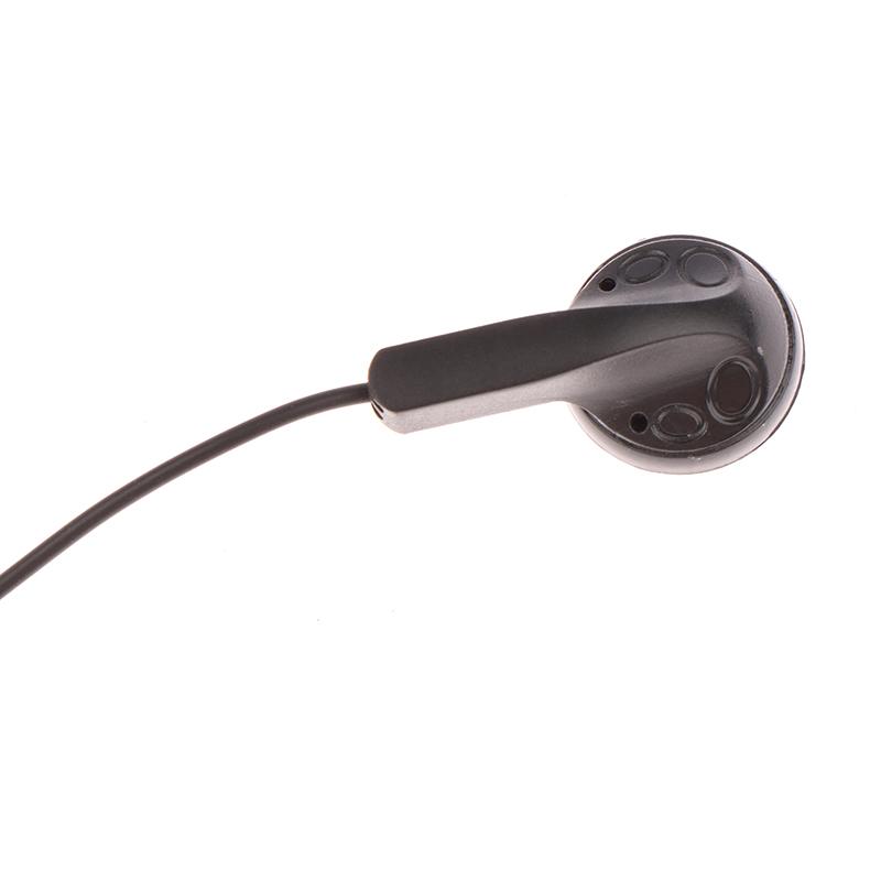 1Pc Earpiece 3.5Mm Plug Single Side Headset Headphone Dual Channel Earphone For Laptop Pc Headset