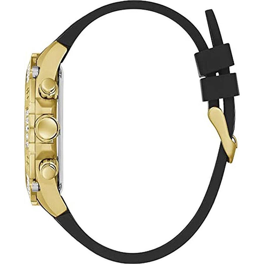 Guess Hodinky Mužské Guess Multifunkčné Quartz Hodinky - Zlatý Nerezový Remienok, Kryštálový Trendy Ciferník, Módne Hodinky pre Mužov