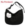 Nylon Large Capacity Water Dumpling Shape Shoulder Bag For Daily Use