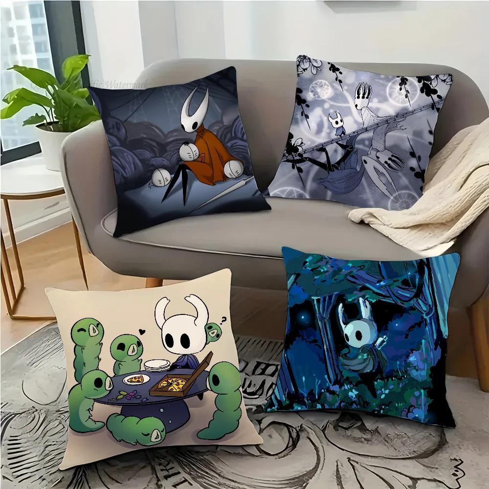 The H-Hollow K-Knight Adventure Game Pillow Case Square Pillow Bedroom Sofa Leisure ComfortCar Living Room Home Decoration 40X40