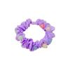 Sweet Candy Color Beads Hair Ropes Fashion Cloth Hair Rings Scrunchies Headwear For Girls Hair Accessories Children Rubber Bands