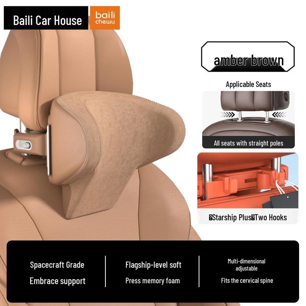 Starship Plus Adjustable Car Headrest by Baili is Perfect for AITO M5, M7, M8, M9 - Ideal for Neck Protection.