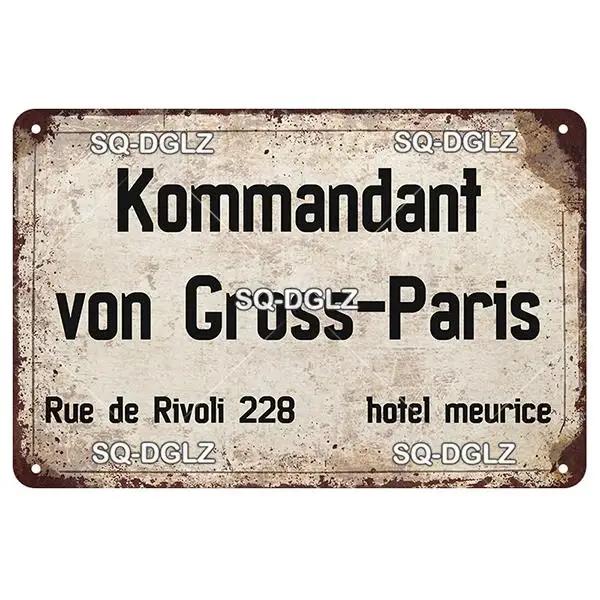 [SQ-DGLZ] Vintage Retro Achtung Berlin Tin Sign Metal Sign Shop Plate Home Bar Wall Sticker Decoration Plaque Poster Decor Gift