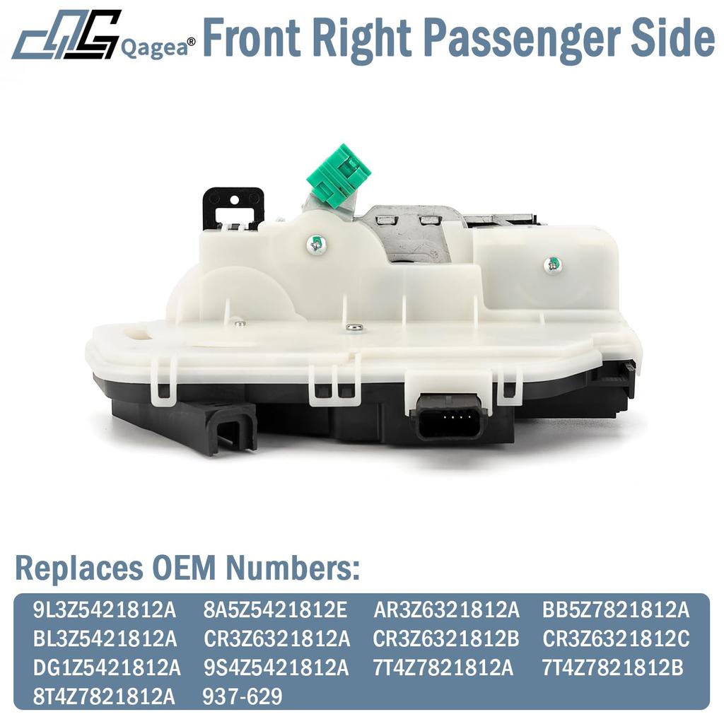 Qagea Door Lock Latch Actuator Fits For Ford F-150 2009-2014, Explorer 2011-, Mustang 2010-2014, Taurus 2013-, Replace 9L3Z5421812A 937-629 (Front