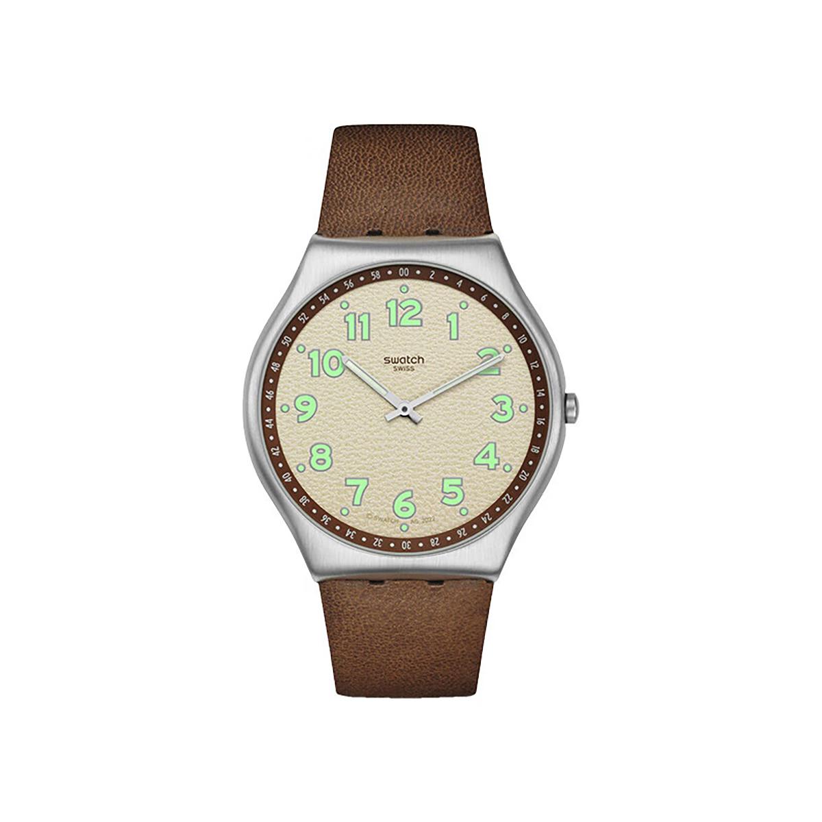 

SWATCH Unisex Beige Watch SS07S135 SS07S135 Brown