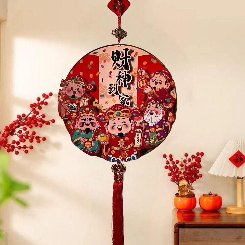 With Tassel 2026 Horse Year Wall Decor Good Fortune Fu Character Pendant  Chinese New Year