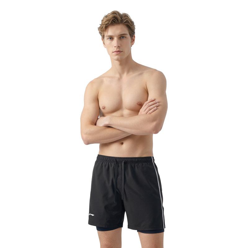 Li-Ning Quick-Drying Breathable Comfortable Versatile Cycling Running Basketball Casual Five-Point Sports Pants Unisex Bottoms LNKW109-1S
