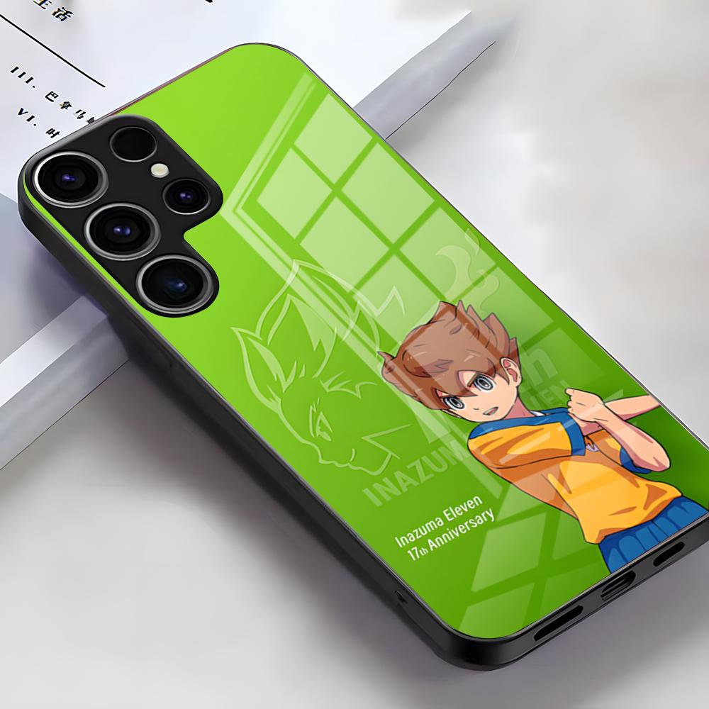 Inazuma Eleven Anime Phone Case For Samsung S26 S25 Edge Ultra S23 S22 S21 S20 Ultra Plus S24 Fe A54 A53 A25 Glass Cover