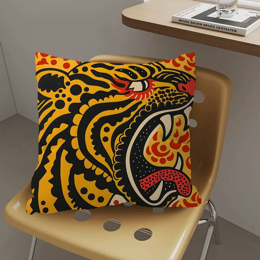 Pop Artist Yayoi K_Kusama Decorative Room Aesthetics Pillow Case Home Decor Bedroom Sofa Bed Couch Pillow Cover 45X45