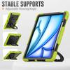 For iPad Air 13 (2025)/(2024) Case PC+Silicone Tablet Cover with Kickstand,Strap