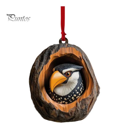 Christmas Animal Ornament Cartoon Forest Animal Hanging Decoration 2D Flat Acrylic Pendant for Christmas Tree Decor