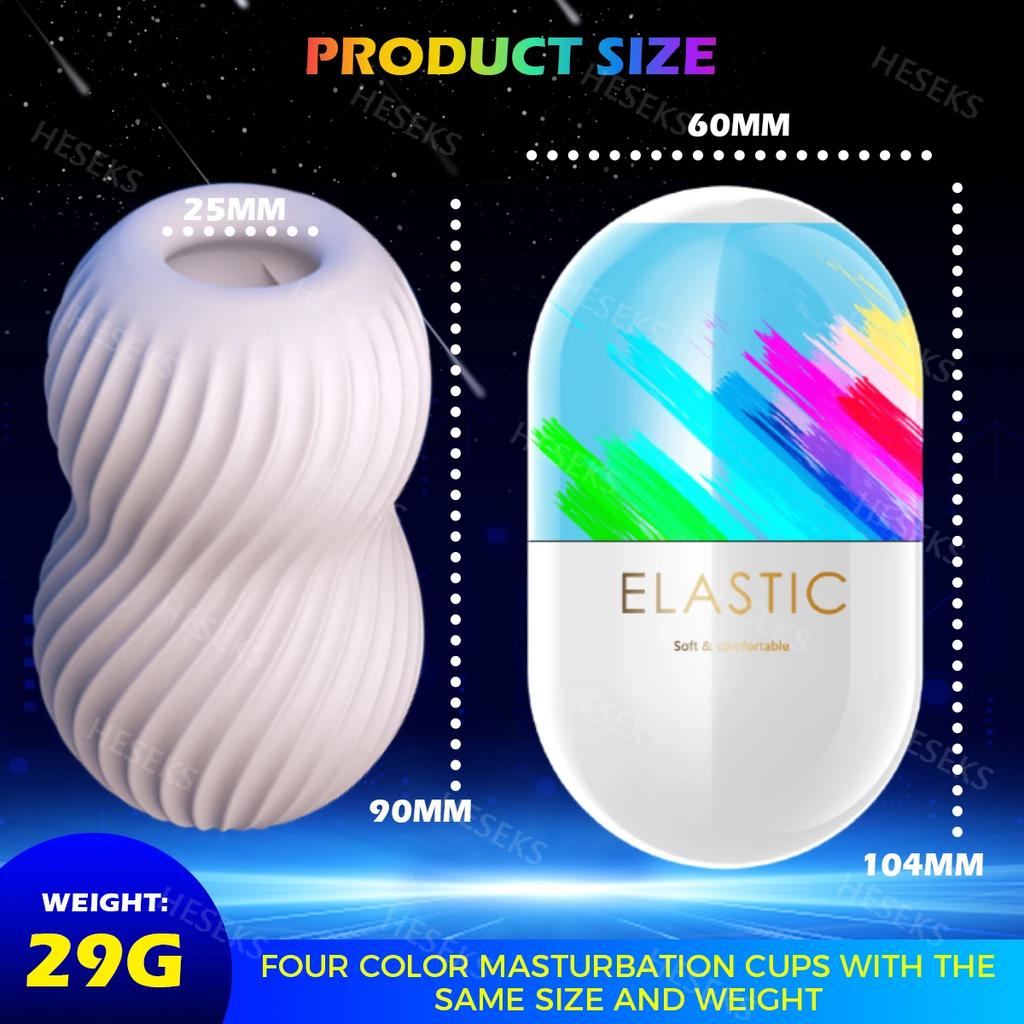 Male Pocket Pussy Masturbation Eggs Portable Stimulating Penis Massager Stretchable Masturbator Adult Sex Toy for Men Soft Pussy