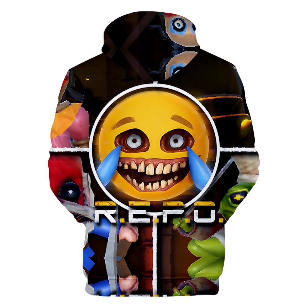Unisex Hoodie Sweatshirt R.E.P.O Cartoon Printed Streetwear Hoodies for Couples Men Women
