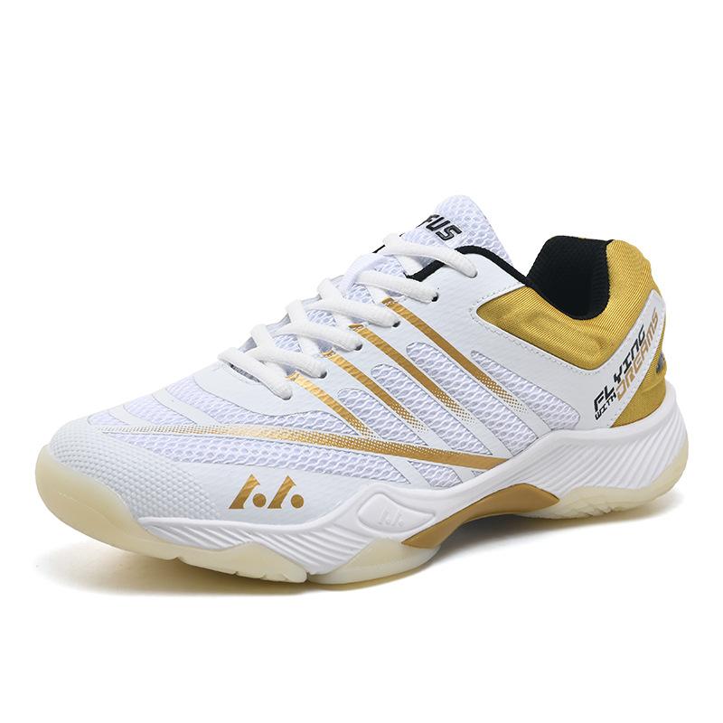 

Ravers/LEFUS new badminton shoes men s and women s carbon board shock absorption rebound table tennis professional training sports shoes 36 платиновый