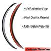 4pcs Car Wheel Eyebrow Arch Protector Trim Lips Fender Flares Matte Black Look