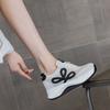 Autumn and Winter New Platform Casual Little White Single Shoes Lace-up Slope Heel Sports Running Versatile Women's Shoes