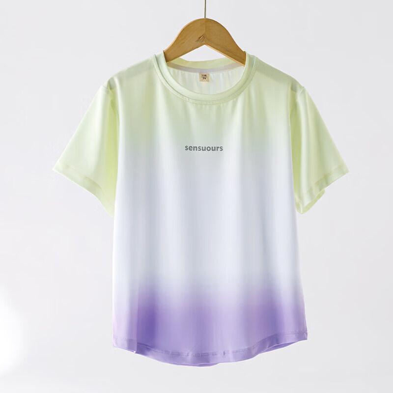 Moonkids Girls  Quick-Dry Athletic Short Sleeve T-Shirt 160cm