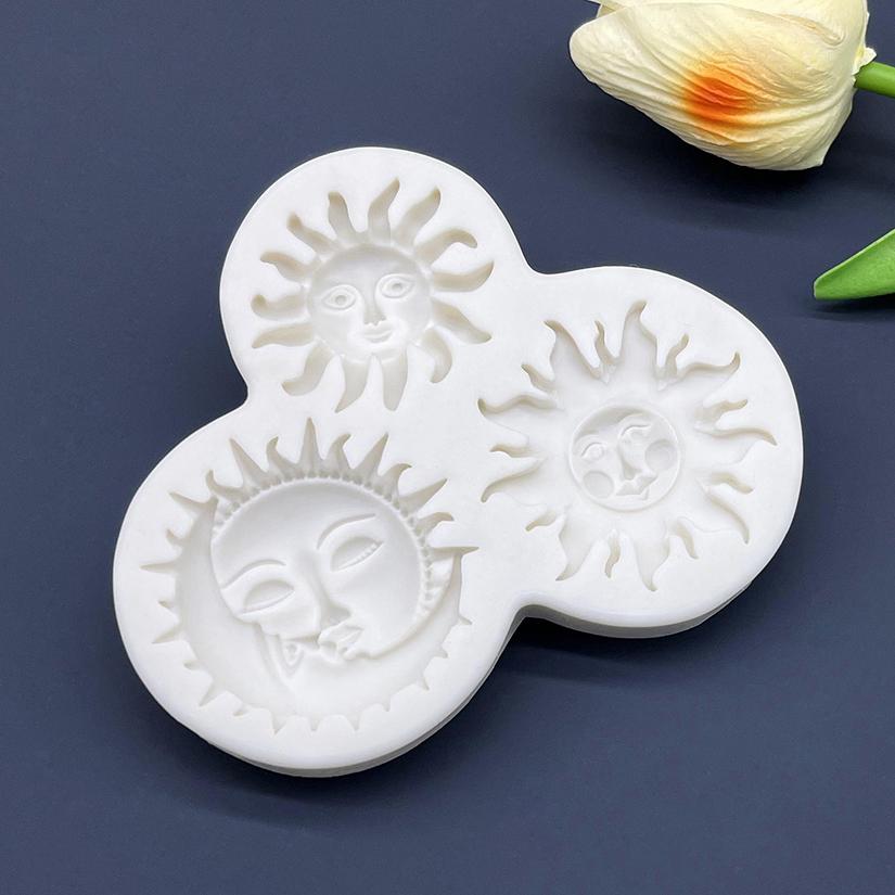 Sun Face Silicone Sugarcraft Mold Fondant Cake Decorating Tools Cupcake Chocolate Baking Molds