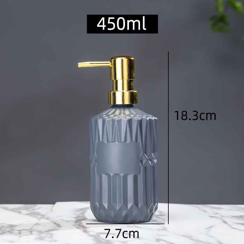 Nordic Glass Bathroom Bottles: Shower Gel, Lotion, Hand Sanitizer Dispensers