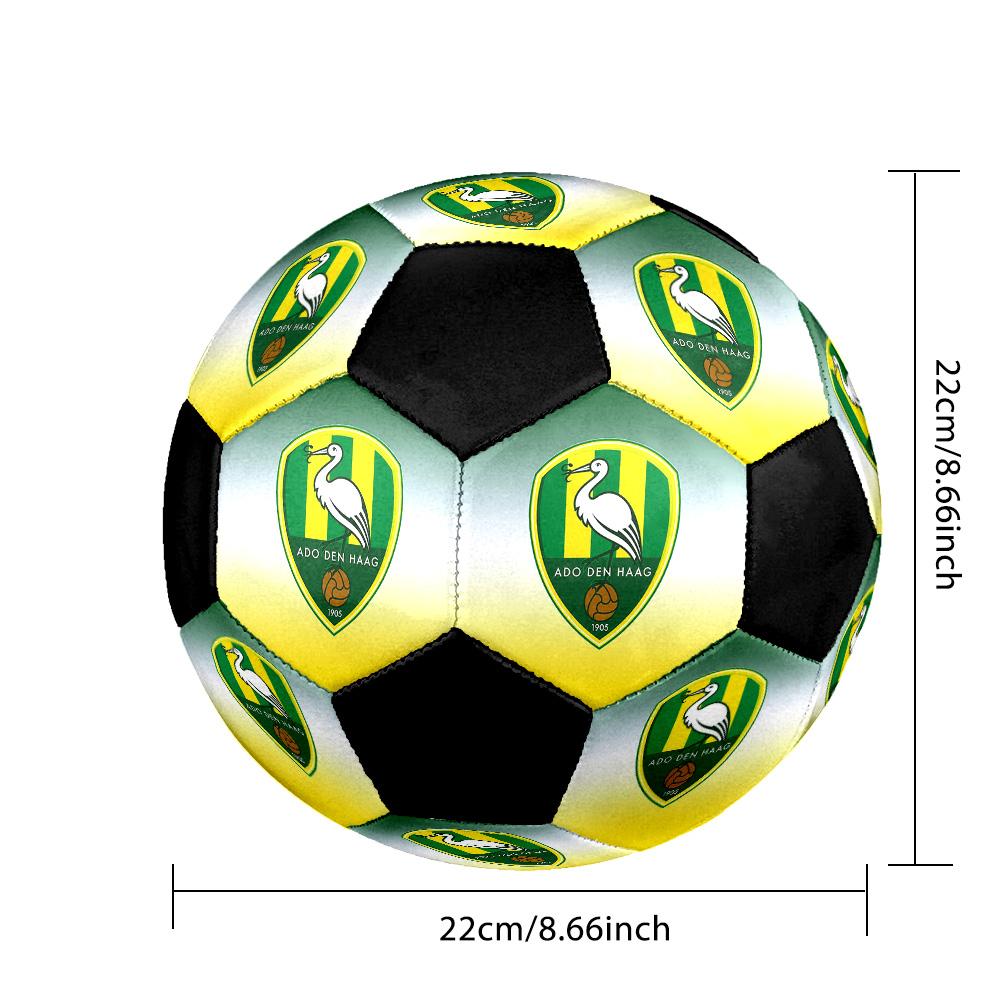 ADO Den Haag Soccer Ball Colorful All Ages Machine Stitched PVC Competition Ready Durable High-Bounce.SIZE5