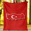 1pc TURKIYE Theme Blanket - Digital Print, Polyester, Cozy for All Seasons, Perfect for Outdoor, and Travel
