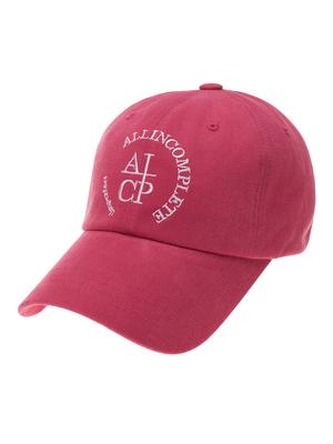 Olinkeompeulliteu Round Logo Ball Cap (Strawberry)