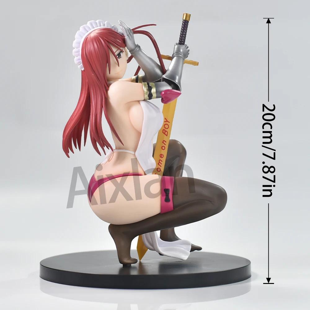 

19cm Aixlan Nsfw Figure Erza Scarlet Armor Sexy Girl Action Amine Adult Anime Statue Collectible Figurine PVC Poseable Articulated Scale Detailed
