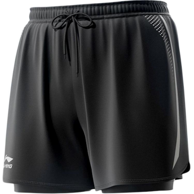 

Li-Ning Comfortable Simple Versatile Casual Swim Shorts Men swimwear Black LSKV392-2 L