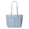 Jet Set Business Commuter Zipper Closure Tote Bag Women Tote Bags Light-Blue 35H3STVT6B487