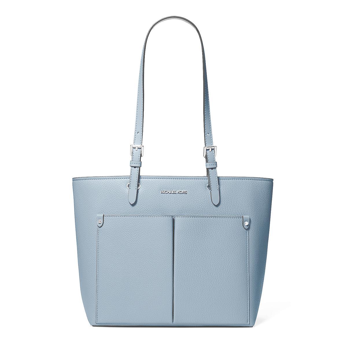 

Michael Kors Jet Set Business Commuter Zipper Closure Tote Bag Women tote bags Light-Blue 35H3STVT6B487 Basic Set (Bag+Dust Bag)