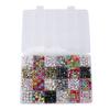 24 Types Letter Beads Set Bracelet Making Colorful Alphabet Letter Beads with Elastic Cord for Jewer