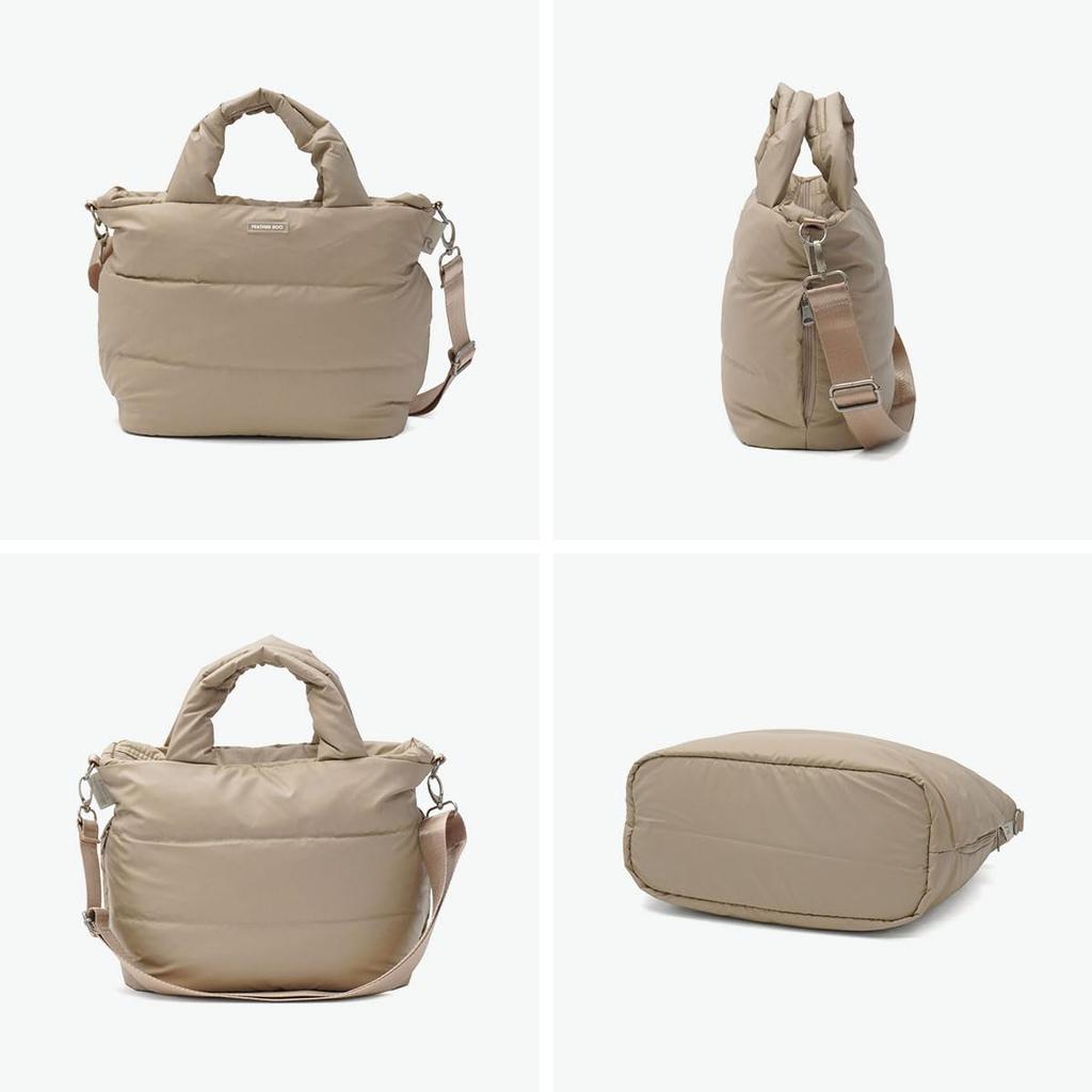 FEATHER ROO Tote Bag 3680 Greige [ROOTOTE] FE. Deli. Moderate-A