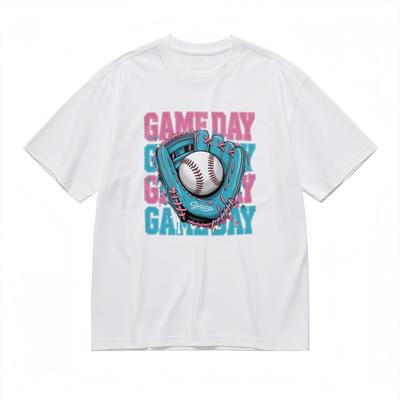 Herrenmode Weiches Bequemes Klassisches T-Shirt Baseball Spieltag Grafik-T-Shirt