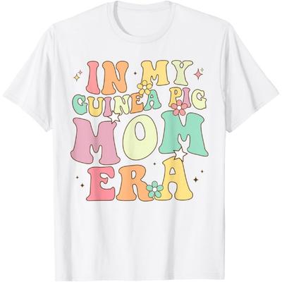 In My Guinea Pig Mom Era Funny Groovy Guinea Pig Mothers Day T-Shirt