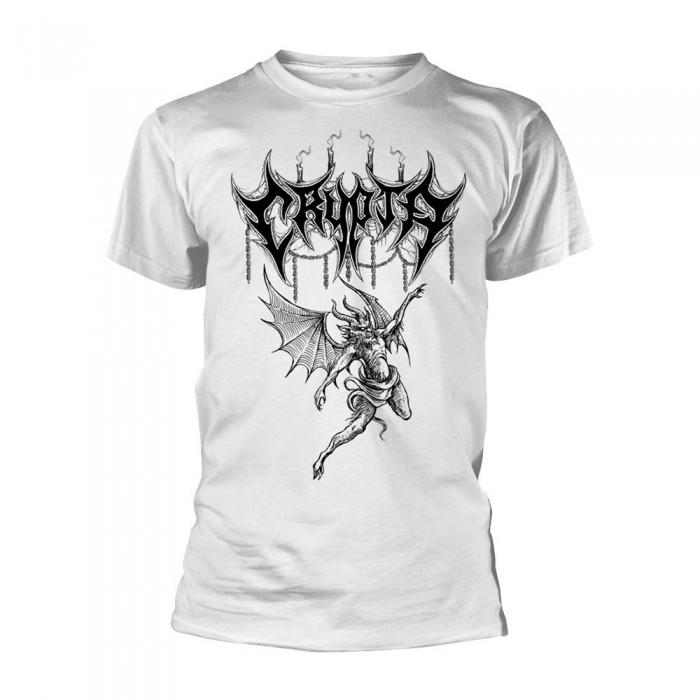 Crypta Camiseta unisex para adultos Demon M blanco