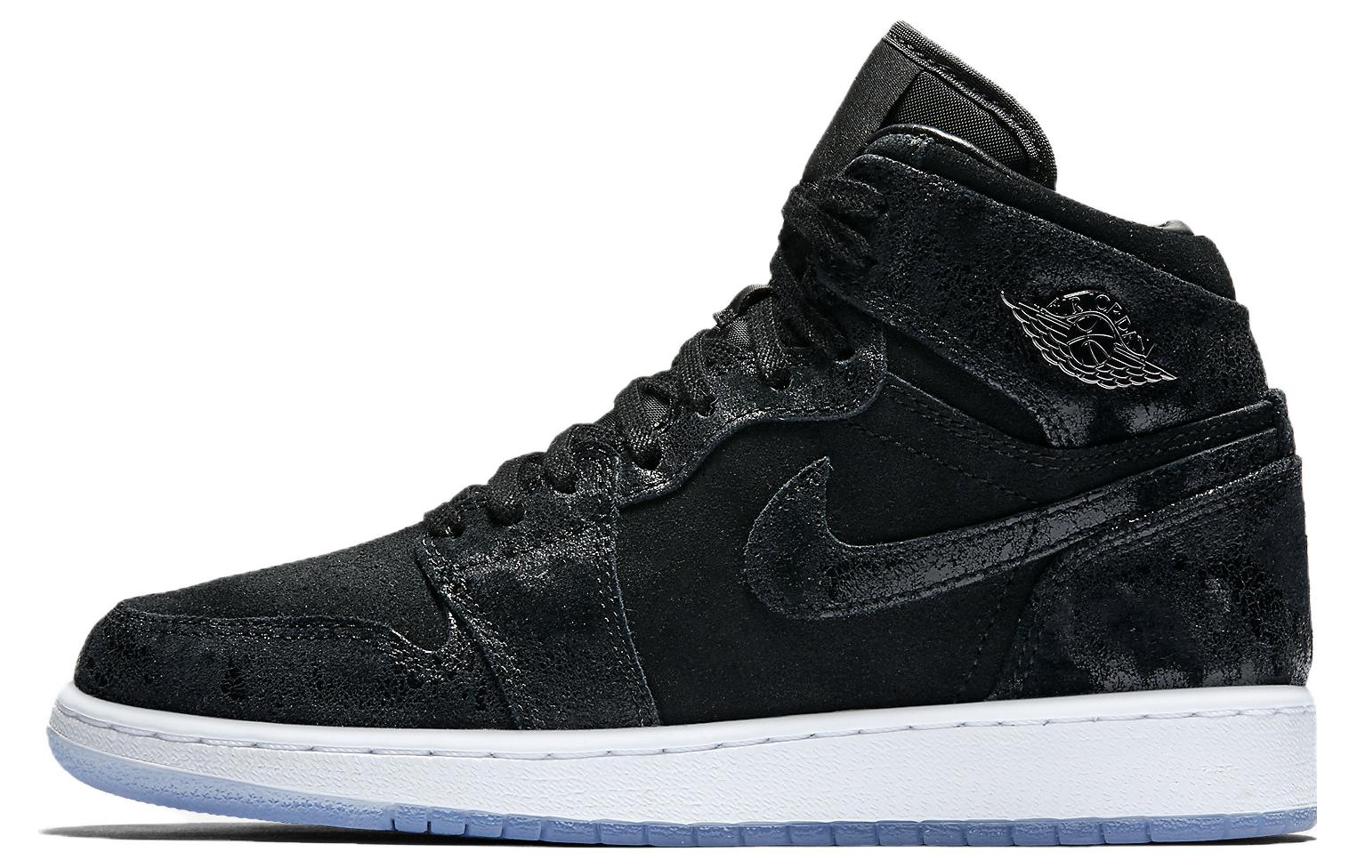 Jordan 1 Retro High Heiress Schwarzes Wildleder GS 832596-001 38.5 black