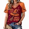 Women's Halloween Printed Raglan Sleeve Tee for Casual Festive Wear