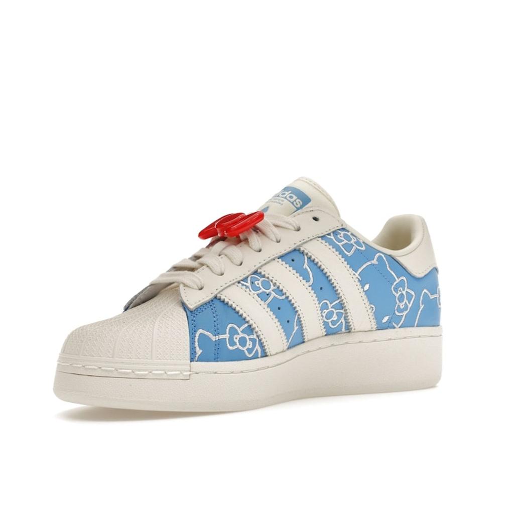 Hello Kitty x Adidas  Superstar XLG Blue Burst Women Sneakers Off-White Red IG4477