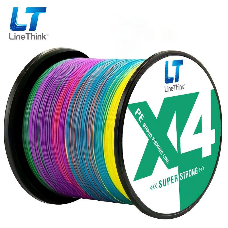 LineThink 300m/500m Super Strong Fishing Line, 4-Strand PE Wear-Resistant Braided Multi-Filament