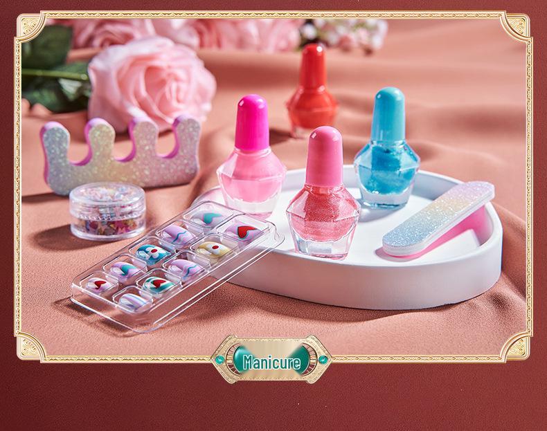 Princess Makeup Set for Kids: Girls’ Birthday Gift with Nail Polish