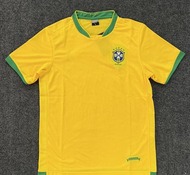 Camiseta de Fútbol Retro de Brasil del Mundial 2002: Carlos #6, Ronaldo #9, #11, y Ropa Ball.
