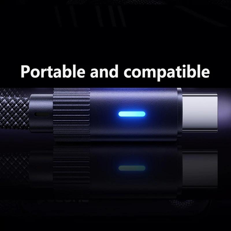Phone Cable 91°Single-Bend Dual Type-C Fast-Charging Data Cable With Flat Design Compatible With Apple Iphone 17 Huawei Androd