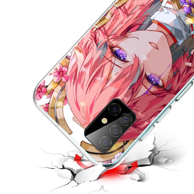 Genshin Impact Raiden Shogun Baal Phnoe Case for Samsung Galaxy A17 A37 A57 A16 A26 A36 A56 A15 A14 A13 A55 A54 A53 A35 A34 A33