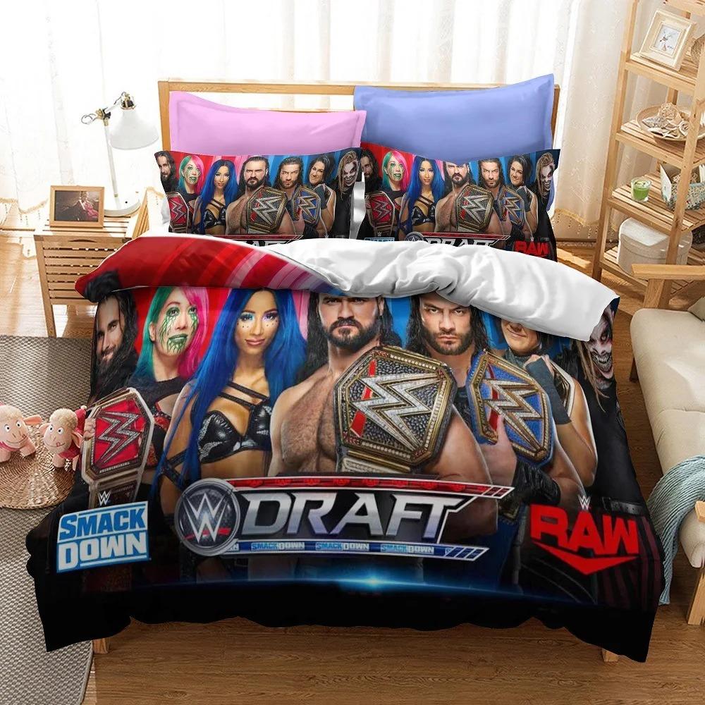 Wrestling Gladiators 3D Printed Duvet Case Pillowcase Bedding Set Twin Full King For Kids Adults Bedroom