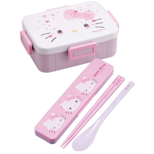Skater Chopstick Spoon Combination Set 18cm Antibacterial Treated Lunch Box for Adults Comes with Silicone Cushion and Doesn't Make a Sound Made in Ja