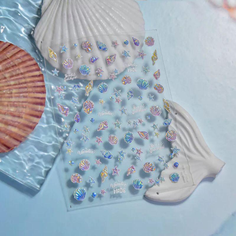 

Tomoni Shell Light Nail Sticker 3D Stereo Best Selling Ins Nail Sticker Beach Shell Nail Ornament 5080 Default