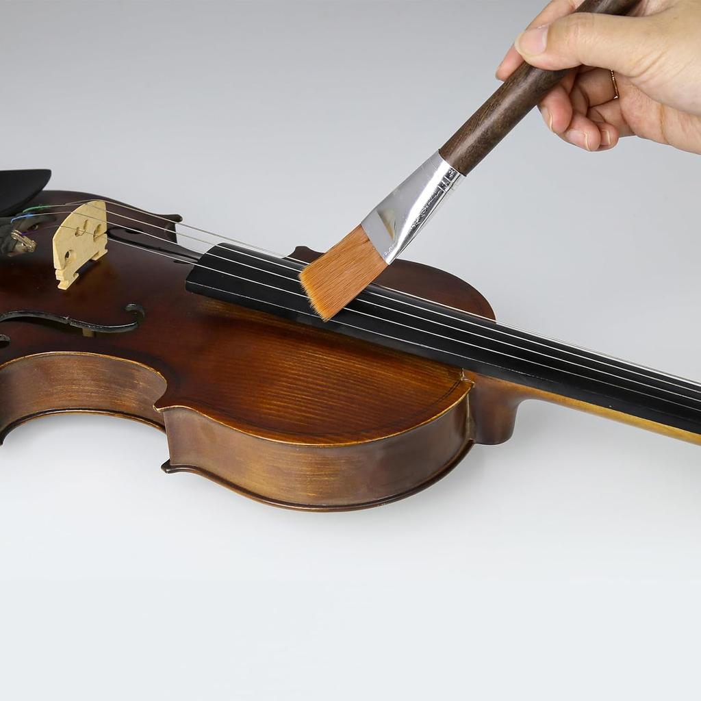 Guitar Violin String Cleaner Brush Tool Wood for Musical Instrument Brown Electronics Computer Keyboard Laptop Cleaning Brush