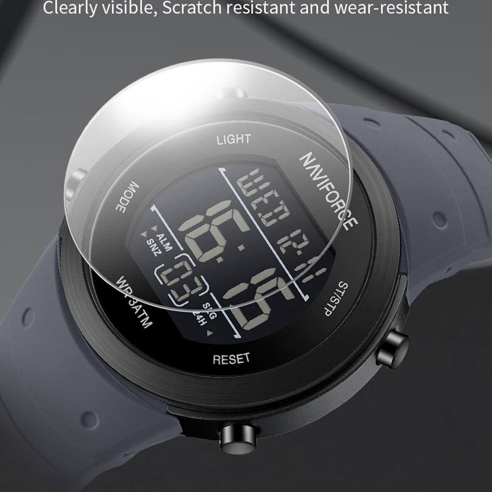 Naviforce Men's Boy Digital Watch Date Day Chronograph Silicone Strap Night Pattern Waterproof Outdoor Casual Sports Men's Boy Watch NF9246