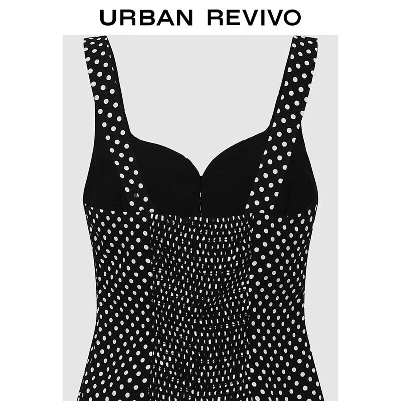 UR Women's Polka Dot Shirred Cami Blouse